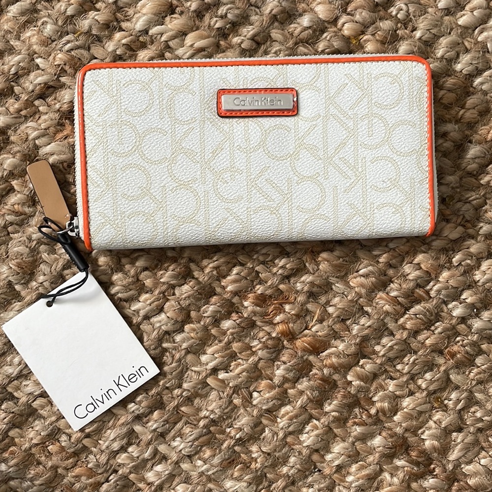 Calvin Klein zip wallet.